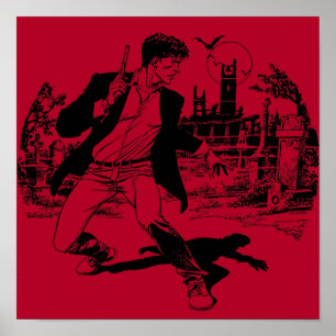 Poster Canino preto e branco