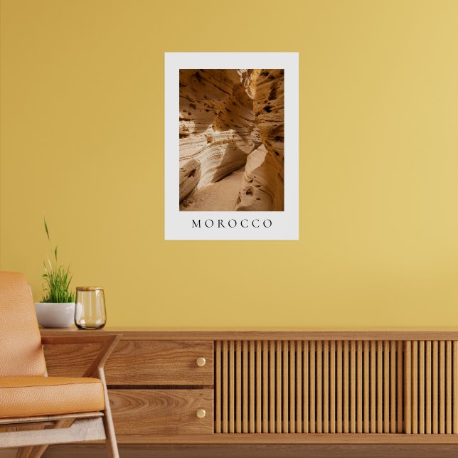 Poster cânion de Timlalin, perto de Tamri, Marrocos viage (Sala de Estar 2)
