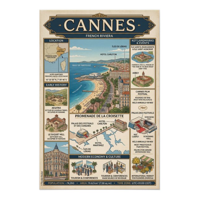 Póster Cannes  (Frente)