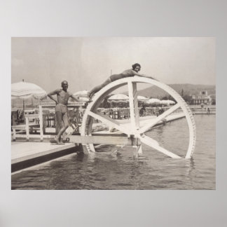 Póster Cannes, na praia em 1935