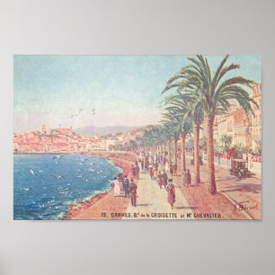 Poster Cannes pelo mar