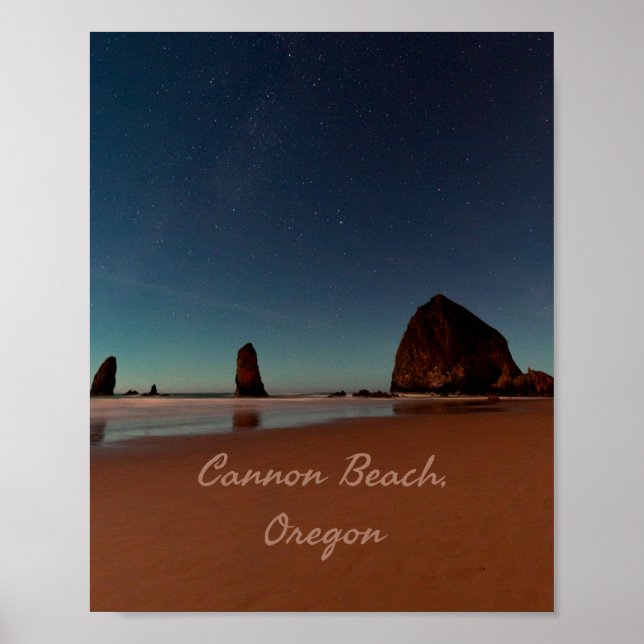 Poster Cannon Beach Oregon Haystack Rock (Frente)