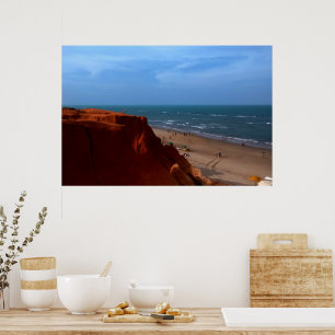 Poster Canoa Quebrada - falésia
