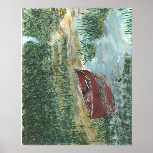 Póster Canoa Vermelha (Frente)