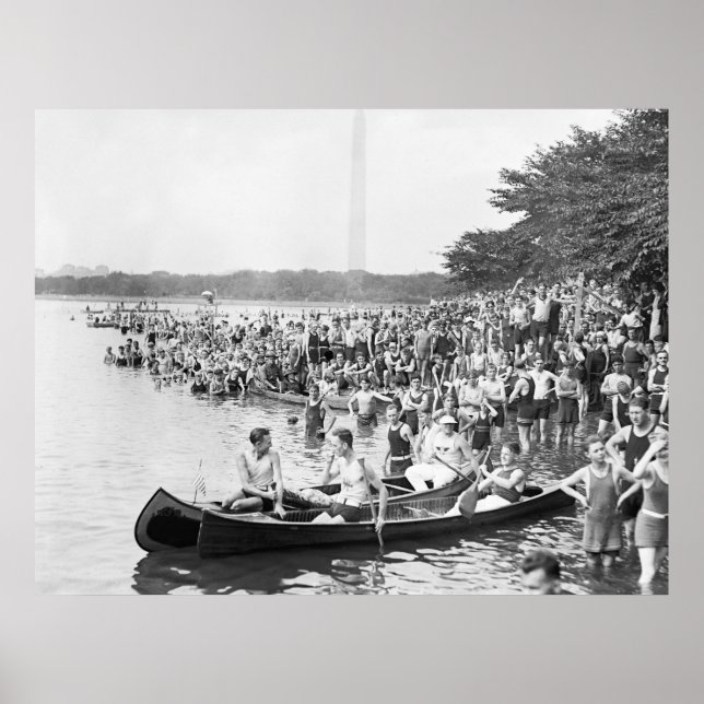 Póster Canoe Regatta: 1924 (Frente)