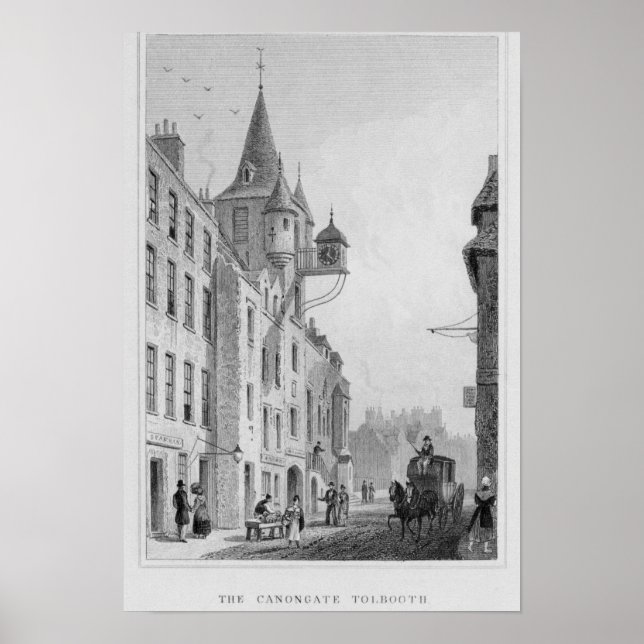 Poster Canongate Tolbooth, Edimburgo (Frente)