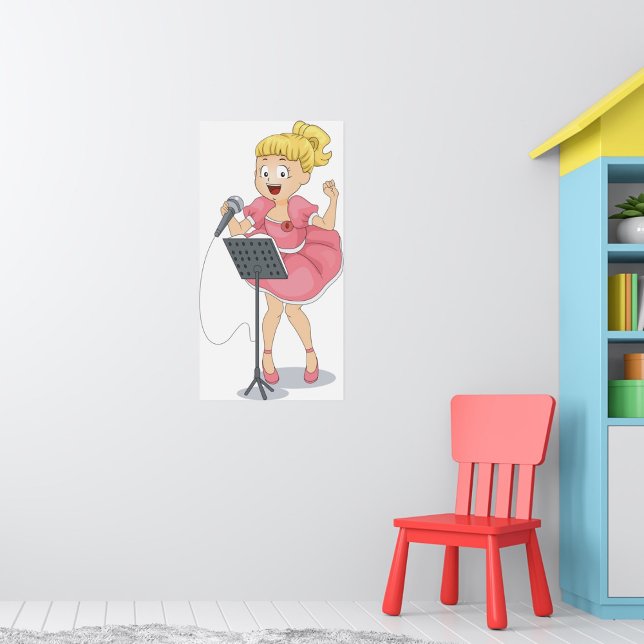 Poster Cantando Garota (Criador carregado)