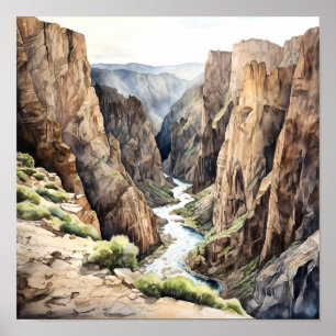 Poster Cantão Negro do Parque Nacional Gunnison