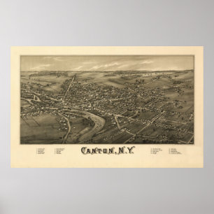 Póster Cantão NY 1885
