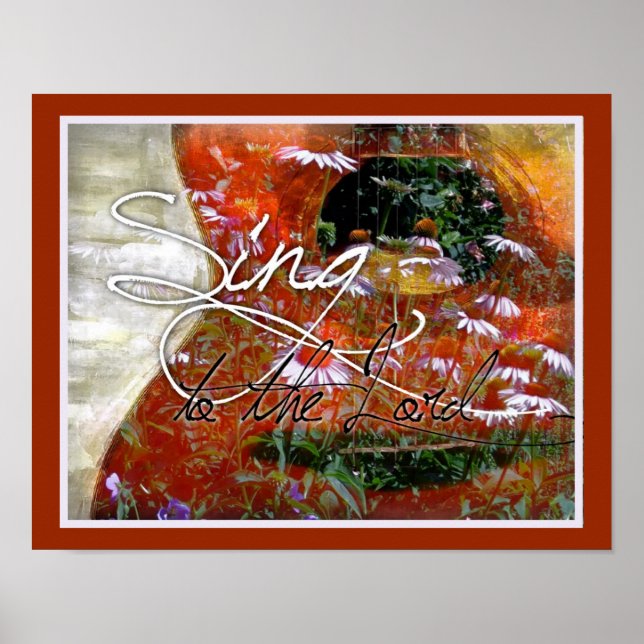 Poster Cante ao senhor pôster (Frente)