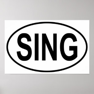 Poster Cante o Oval