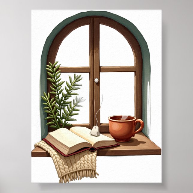 Poster Cantinho de Leitura Natureza Morta (Frente)