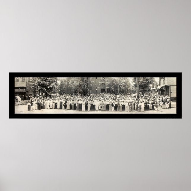 Póster Canton OH Sunday School Foto 1914 (Frente)