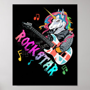 Poster Cantor de Música de Rockin', estrela do Unicorn Ro