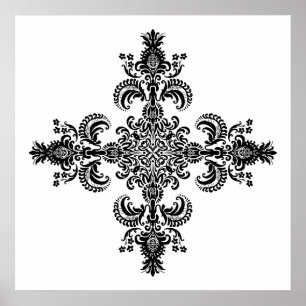 Póster Cantos da meditação 4 da flor de lis