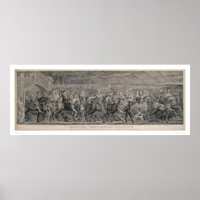 Poster Cantuária de Chaucer (1219) (Frente)