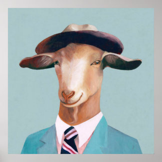 Poster Canvas Billy Goat_Funny Goat| Decor Home