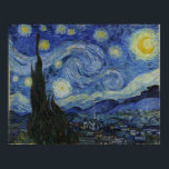 Poster Canvas da Noite de Van Gogh Starry<br><div class="desc">Canvas da Noite de Van Gogh Starry</div>