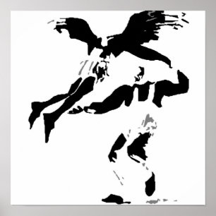 Póster Canvas da parede do anjo do balanço
