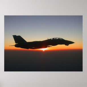 Póster Canvas de Afeganistão do avião de combate de F14