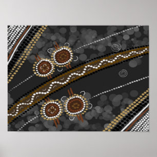 Poster Canvas de arte aborígenes - tribos perdidos