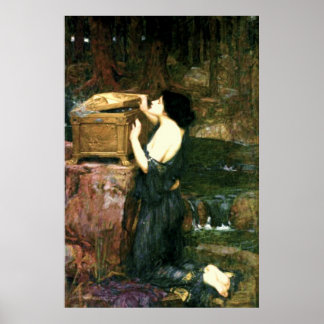 Póster Canvas de arte fina de Pandora (1896)~