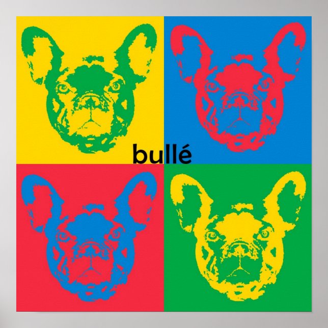 Póster Canvas de Buldogue Francês (Frente)