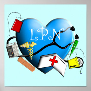 Poster Canvas de enfermeiro prático licenciado ARt Impres