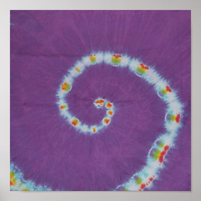 Póster Canvas de espiral roxa doce (Frente)