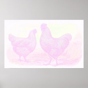 Poster Canvas de espuma rosa