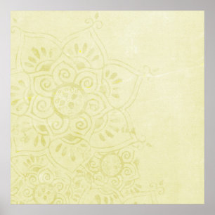 Póster Canvas de Fundo do Sonho de Vintage Beige