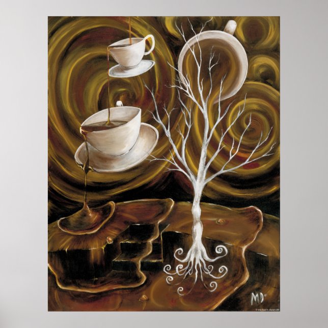 Poster Canvas de sonhos de café (Frente)