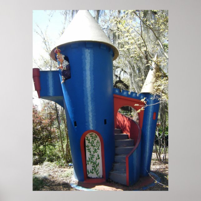 Póster Canvas do Castelo Azul (Frente)
