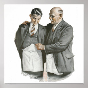 Póster Canvas do PAI e do filho