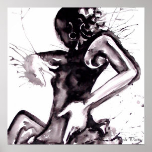 Póster Canvas do respingo do Flamenco - personalizadas
