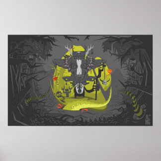 Póster canvas do sham b/w