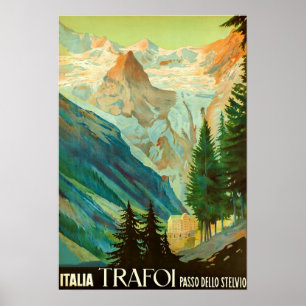 Poster Canvas do viagem de Stelvio~Vintage do dello de