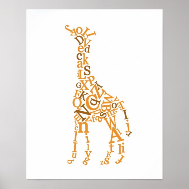 Póster Canvas Giraffe (Frente)