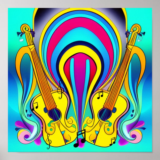 Poster Canvas GLOSSY DE GUITARS (Frente)