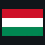 Póster Canvas impressas com bandeira da Hungria<br><div class="desc">Enorme Canvas Imprime com Bandeira da Hungria. Este produto é personalizável.</div>