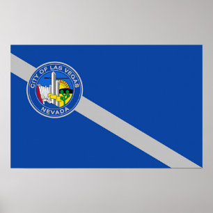 Poster Canvas Impressas com Sinalizador de Las Vegas City