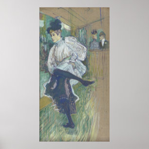 Póster Canvas Jane Avril Dancing Henri Toulouse-Lautrec