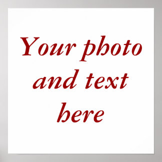 Poster canvas personalizada de 15"x15"