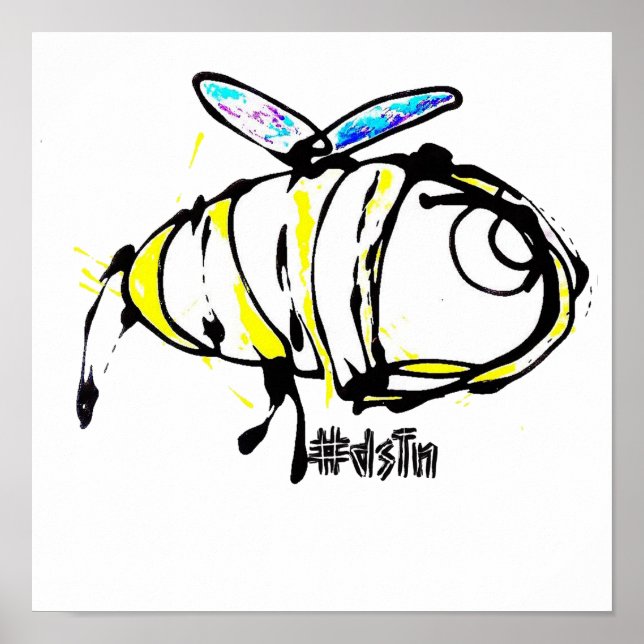 Póster Canvas Print Bee design (Frente)