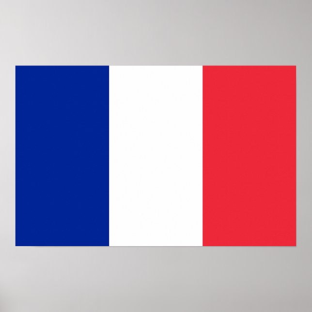 Póster Canvas Print com Flag da França (Frente)