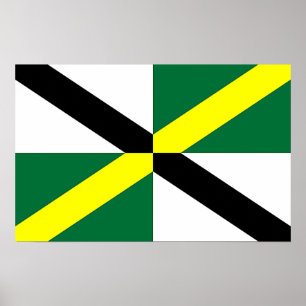 Poster Canvas Print com Flag of Monterey, EUA