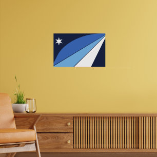 Poster Canvas Print with Flag of Columbia, Carolina do Su