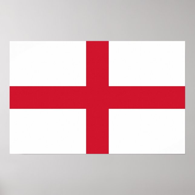 Poster Canvas Print with Flag of England (Frente)
