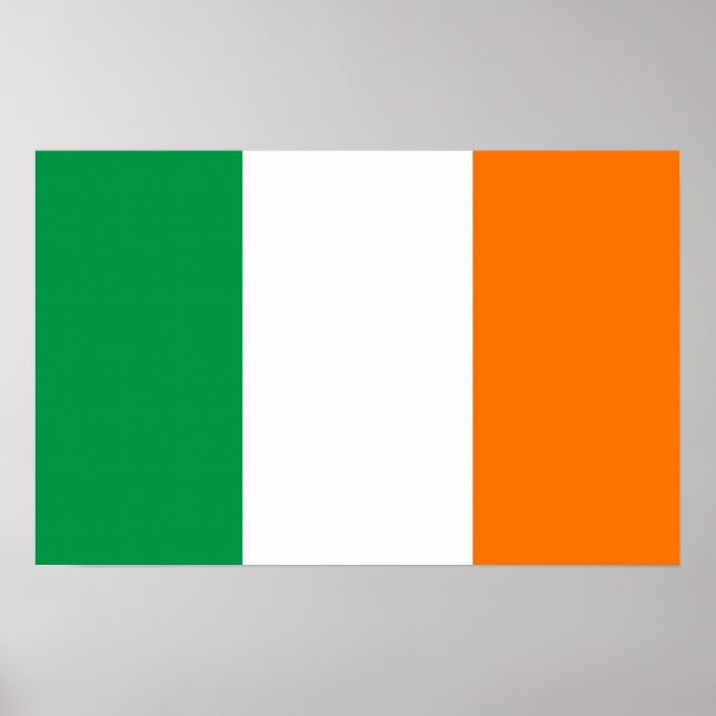 Póster Canvas Print with Flag of Ireland (Frente)