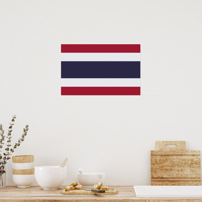 Poster Canvas Print with Flag of Thailand (Cozinha)